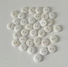Set of 704 Round White 2-Hole Sewing Buttons