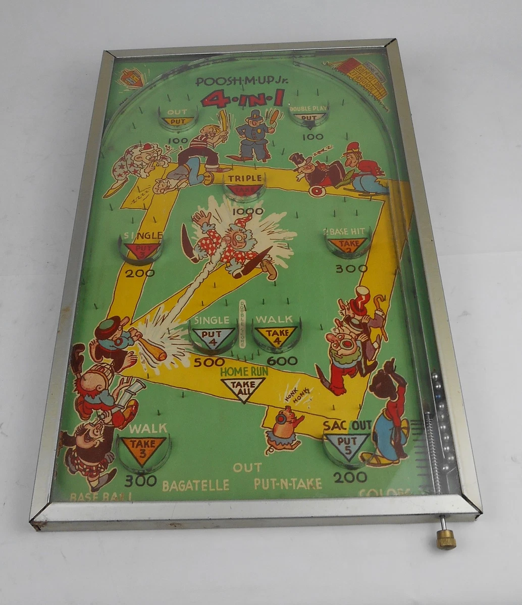 Baseball Pinball Game Indiana OTHER Vintage & Antique Toys for