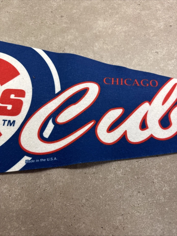 Chicago Cubs 12" In.  x  30" In. WinCraft 2013 MLB Felt Pennant Never Used - Image 3 of 4