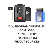 Diy Programming Bundle For Toyota Pruis Rav4 Smart Key Keyless Fob Hyq14fba