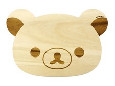 Rk Rilakkuma Face Cutting Board, Wooden, Made In Japan, W252 X H170 X D15Mm_