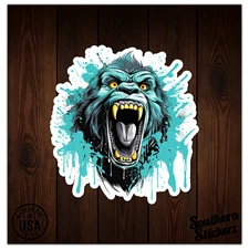Gorilla Attack - Vinyl Decal Sticker - Car Window Laptop - ebn9513