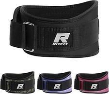 RitFit Weight Lifting Belt - Great for Squats, Lunges, Deadlift, Thrusters - Men