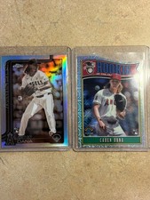 2025 Topps Chrome Caden Dana RC Sepia Refractor & Bowman Mojo ROY die Cut RC