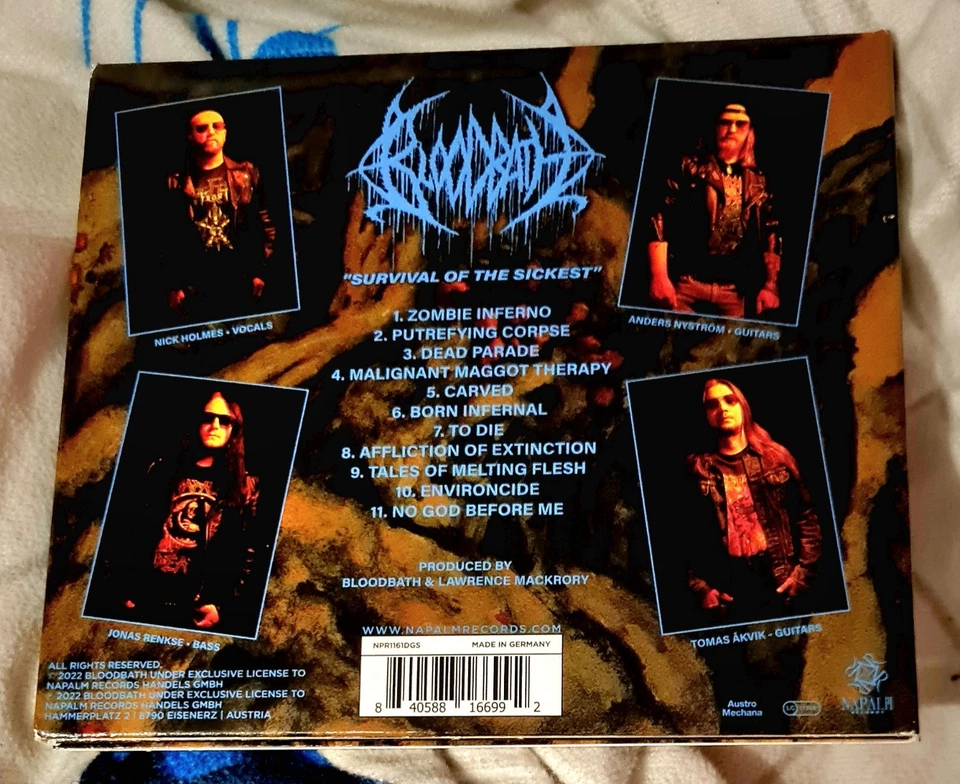 BLOODBATH - SURVIVAL OF THE SICKEST * CD DIGIPACK * ALBUM 2022 * Wie NEU EXPLICT - Bild 2 von 2