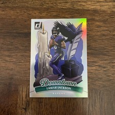 2025 Panini Donruss Lamar Jackson #1 Downtown Case Hit SSP Ravens