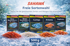 Frostfutter Zierfische 5 × 500 g Tafeln – Artemia Mückenlarven freie Auswahl