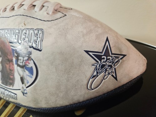 Emmitt Smith Dallas Cowboys Football Exclusive Leather All Time Rushing Leader - Picture 4 of 6