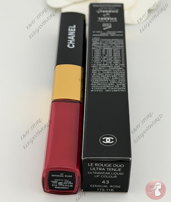 CHANEL LE ROUGE DUO COLOUR #43 SENSUAL ROSE ULTRA TENUE LIQUID LIP