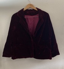 Burgundy Dark Cherry Velvet Jacket Whimsigoth Fairy Grunge Fall Trend