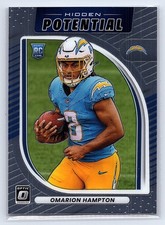 Omarion Hampton Panini 2025 Donruss Optic Hidden Potential Rookie #9 Chargers