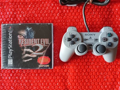 Resident Evil 2, PS1, Complete, Tested, Working, w/ Sony PS1 DualShock SCPH-1200
