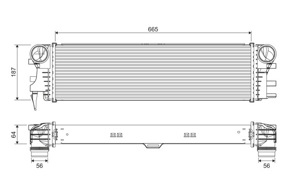 Valeo LadeluftküHler Aluminium FüR Mercedes-Benz Vito Mixto W447 114 CDI-image