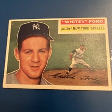 1956 Topps - Whitey Ford #240 Very Nice Card Excellent Condition NY Yankees