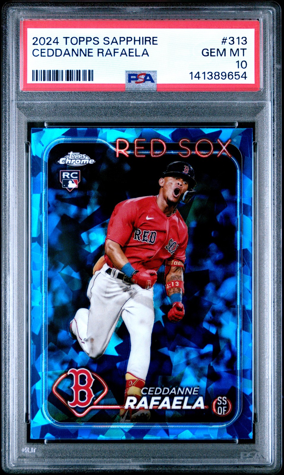 2024 Topps Chrome Sapphire #313 Ceddanne Rafaela RC PSA 10