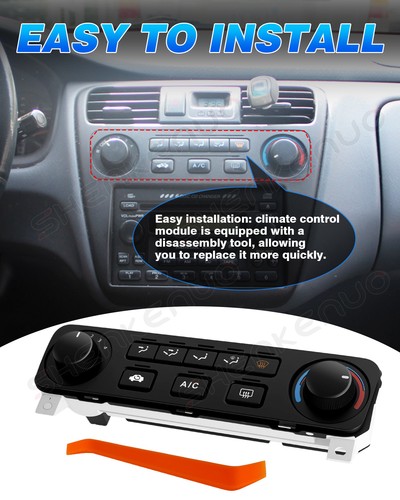 Front Climate Control Module Panel fit Honda Accord 2001 2002 79600-S84-A21ZA - Picture 6 of 11