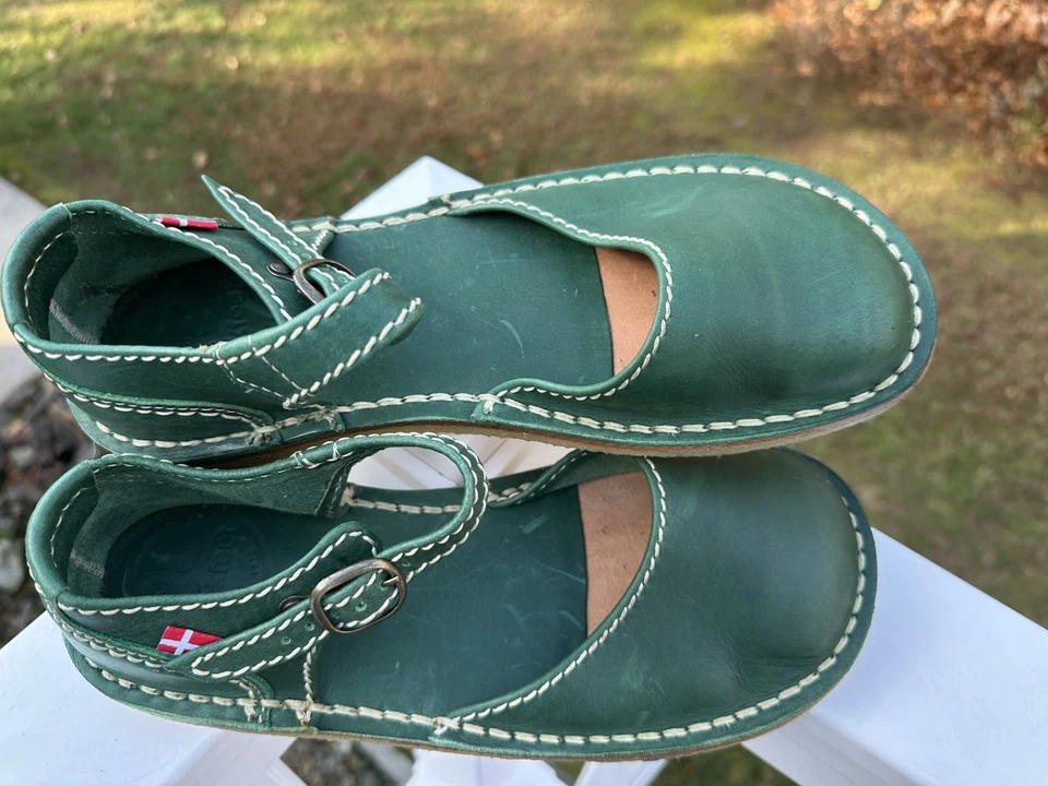 Zapatos de cuero Duckfeet Mary Jane verde / talla 10 / 9,5 / 40 Foto 3 de 4