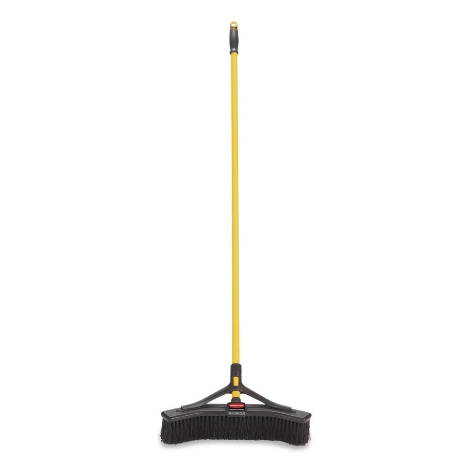RCP 2018727 Maximizer 18" x 58.13" Push to Center Broom - Yellow/Black New - Image 2 of 4