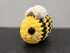 Handmade Crochet Chunky Bumble Bee 6" Plush Cute Friendly Crafting ~ Excellent