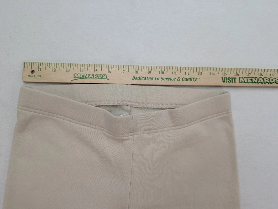 Leggings forrados de vellón Old Navy para mujer talla L beige elásticos cálidos acogedores Foto 3 de 4