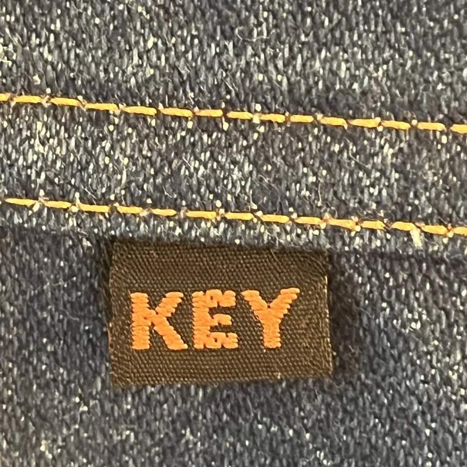 Vintage Key Imperial Denim Jacket Blue Jean Men 44 L 44L Long Large USA Made - Image 4 of 4