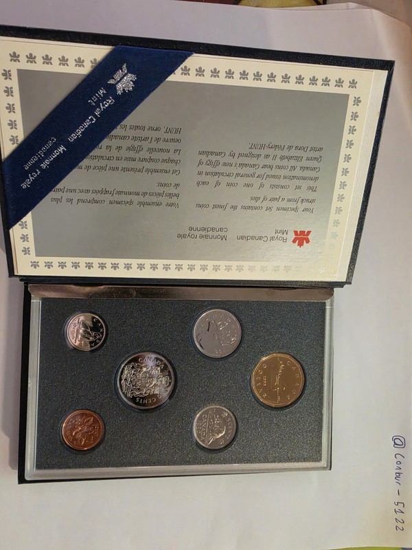 1981-1991 Canadian Proof Mint Coin set Lot of 11 sets, shiny and untouched coins