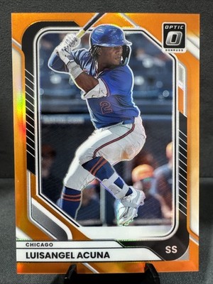 LUISANGEL ACUNA 2026 Panini Donruss ORANGE OPTIC /199 #8 NEW YORK METS Card