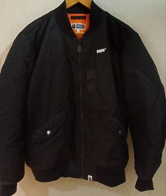 A Bathing Ape MA-1 Jacket Black M Rare Limited Edition Vintage