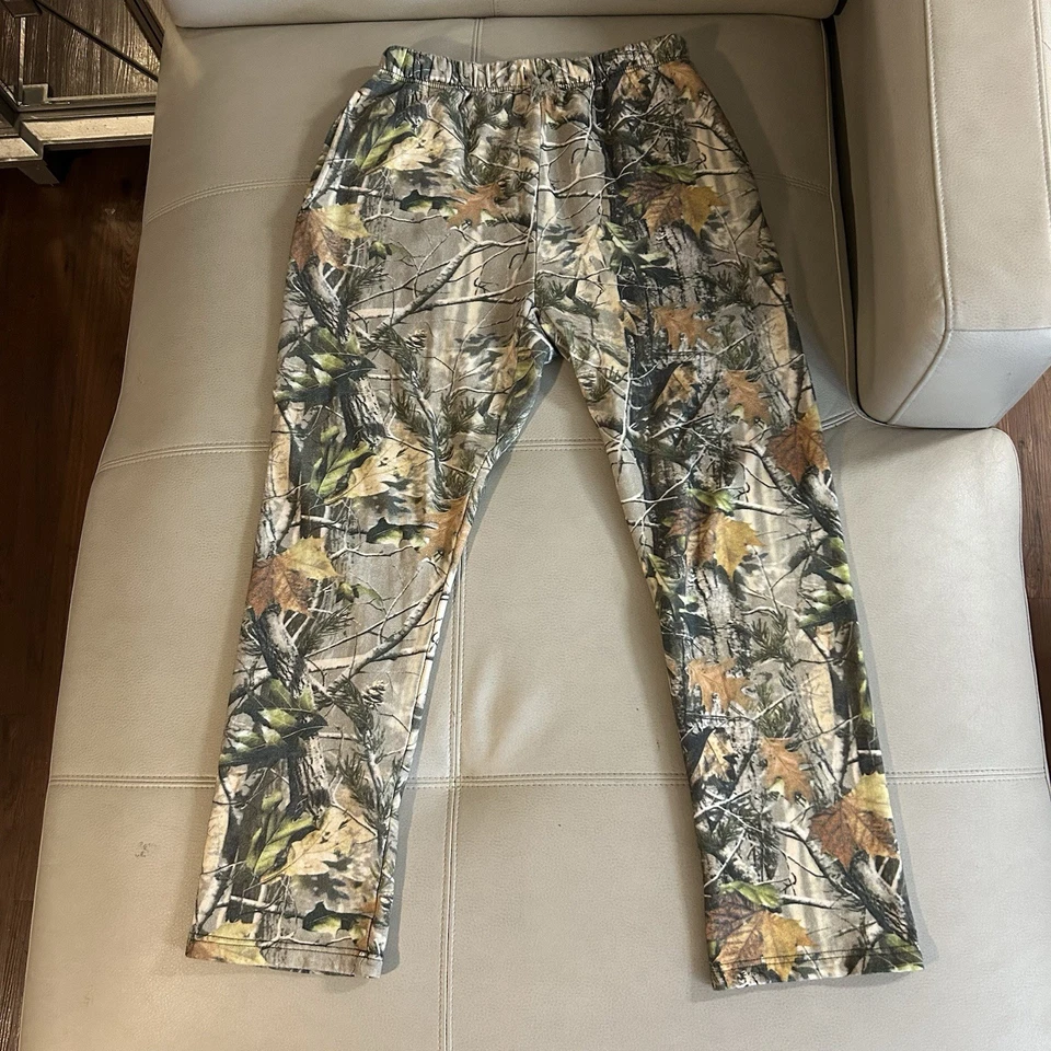 Pantalones deportivos de vellón con estampado de camuflaje para hombre talla mediana Foto 4 de 4