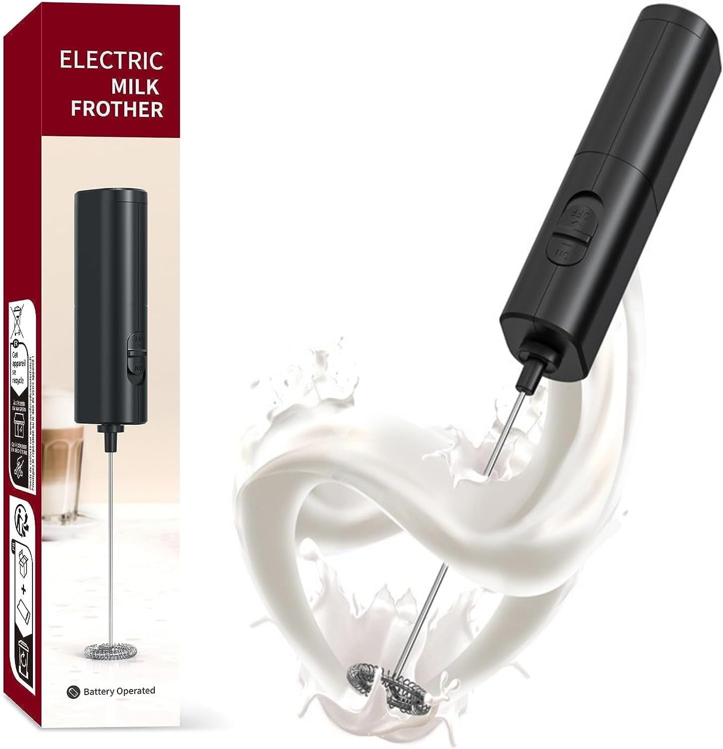 "CLEARANCE SALE" Milk Frother Wand, Mini Milk Frother Handheld Random Color