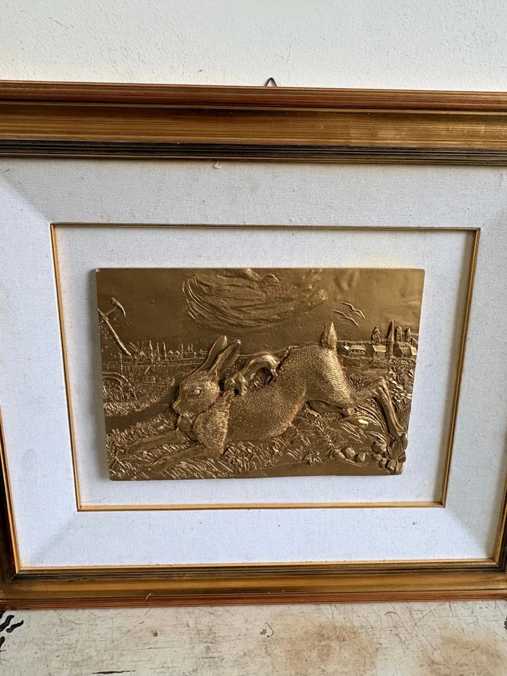 BASSORILIEVO ANTONIO LIGABUE LEPRE OTTIME CONDIZIONI - Immagine 4 di 4