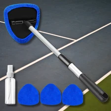5pcs Windshield Cleaner Set Car Windshield Cleaning Tools with 4 Reusable Pads