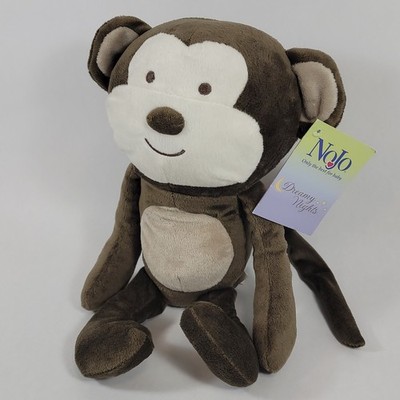 RARE NWT Nojo Baby Dreamy Nights Brown MONKEY Lovey Soft Plush Stuffed Animal