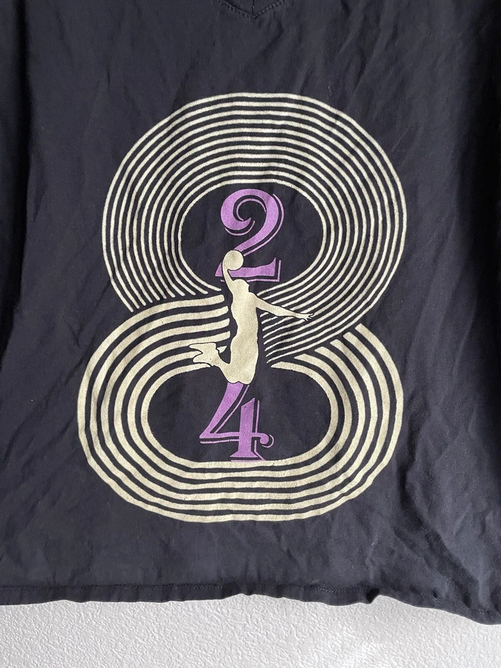 Camiseta Kobe Bryant 8 y 24 Lakers Damas Negra Talla XL V Cuello Dunk Rara De Colección Foto 2 de 4