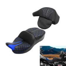 Driver & Passenger Seat Backrest Pad Fit For Harley Electra Street Glide 2009-13