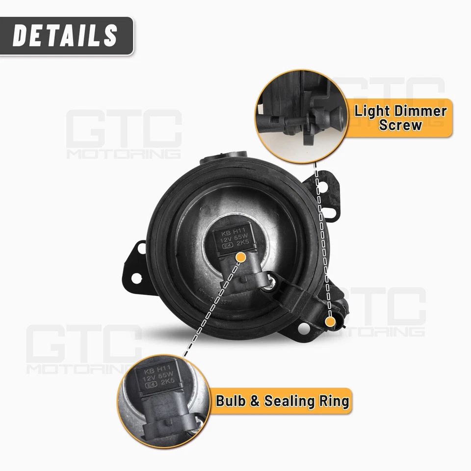 Pair Fog Lights for 2010-2011 MERCEDES-BENZ GL350 GL450 GL500 GL550 Bumper Lamp - Image 4 of 4