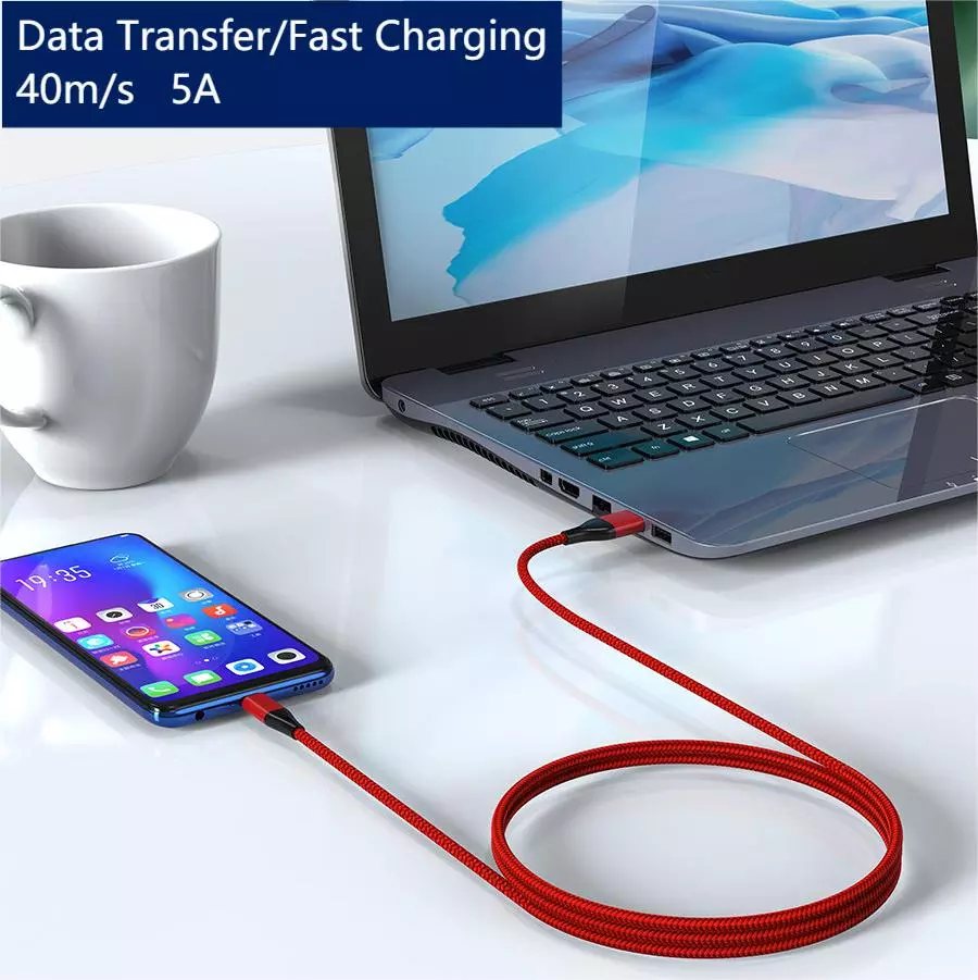 Type C Cable For Samsung S8 S9 S10+ S20+ Charging Fast Charger Phone Lead USBC eBay