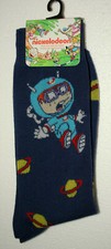 Chucky Astronaut Rugrats Nickelodeon Cartoon New Tags Pair Socks Fits 6-12 2019