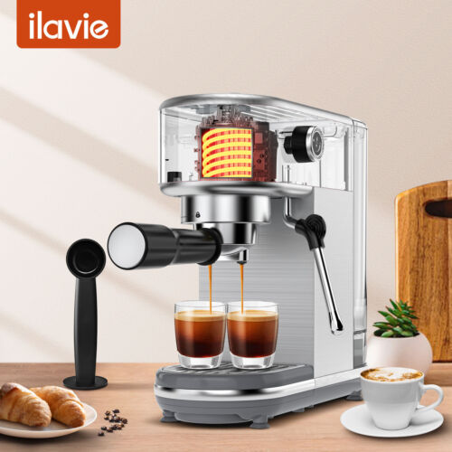 Espresso Machine 20 Bar fast heat Cappuccino Coffee Maker With milk frother