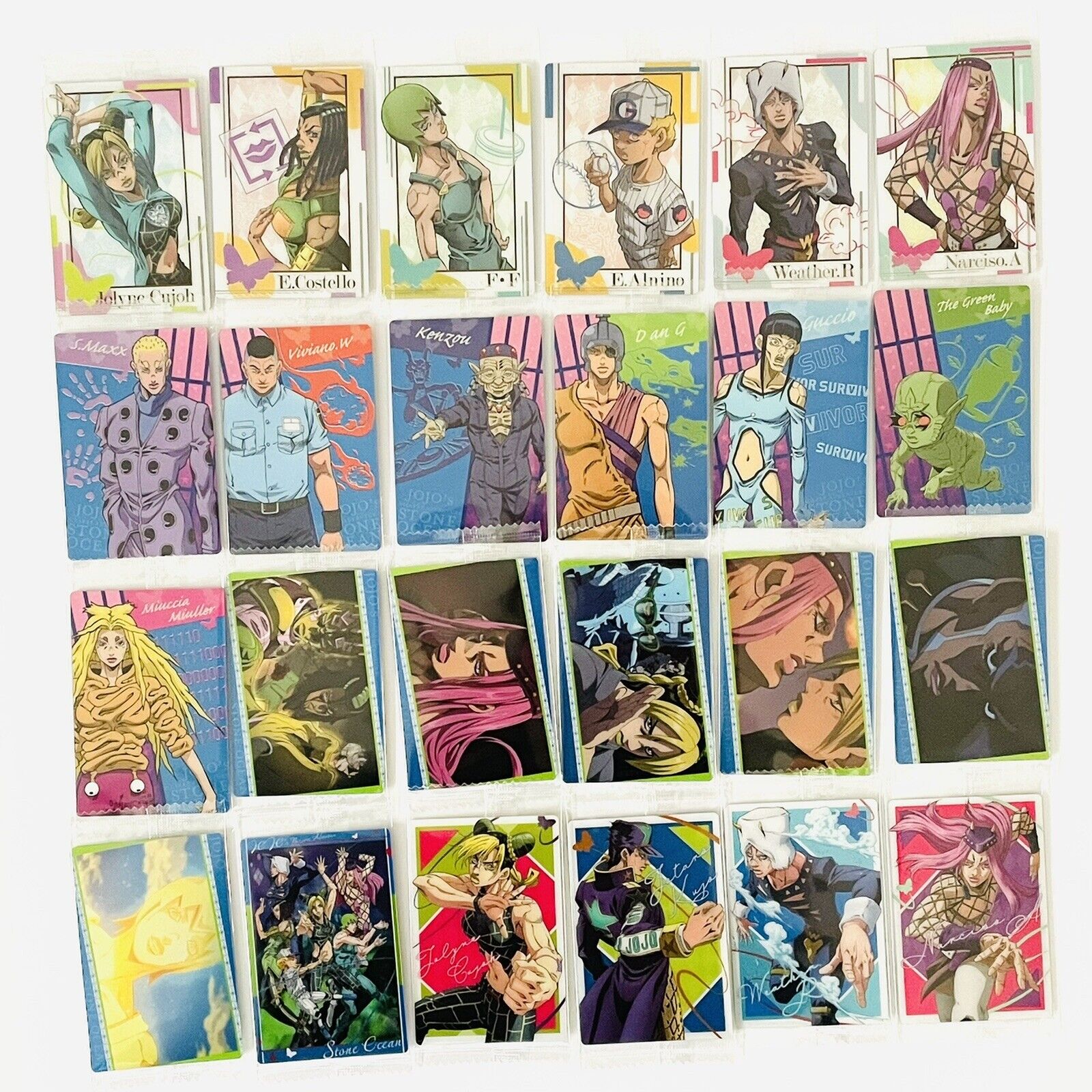 Bandai JoJo`s Bizarre Adventure Stone Ocean Wafer 2 Set Of 20 (Shokuga