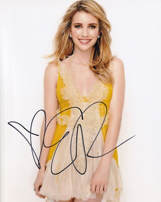 EMMA ROBERTS signed Autogramm 20x25cm HORROR STORY in Person autograph COA