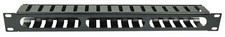 1U Cable Management Tidy Panel Bar for 19" Rack Data Network Lan Mount Cabinet