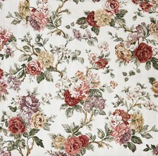 Mill Creek Vintage Floral ALMOND Home Decor Drapery Pillow Sewing Fabric BTY