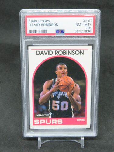 1989-90 NBA HOOPS DAVID ROBINSON #310 PSA 8.5 SAN ANTONIO SPURS PG - Afbeelding 1 van 2