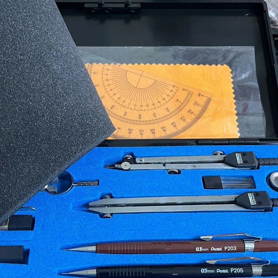 Vintage Uchida KD-SE Compass Drawing Set with Color lead Pencil - Image 2 of 4