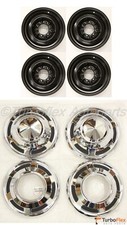 Toyota Land Cruiser 1969-1984 Fj40 15 Inch Steel Wheel Set Of 4 Hub Caps Oem