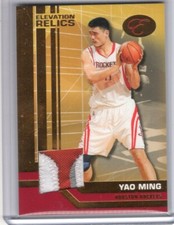 2007-08 Bowman Elevation Relics Patch Red #ERP-YM Yao Ming 6/9