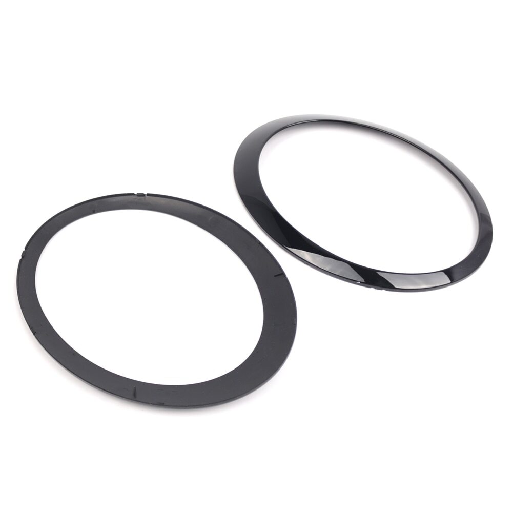 Black Headlight Trim Ring Bezel L+R Side For Mini Cooper R50 R53 2001