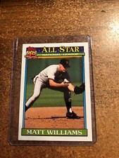 1991 Topps Baseball # 399 NL All Star Matt Williams 3rd Base