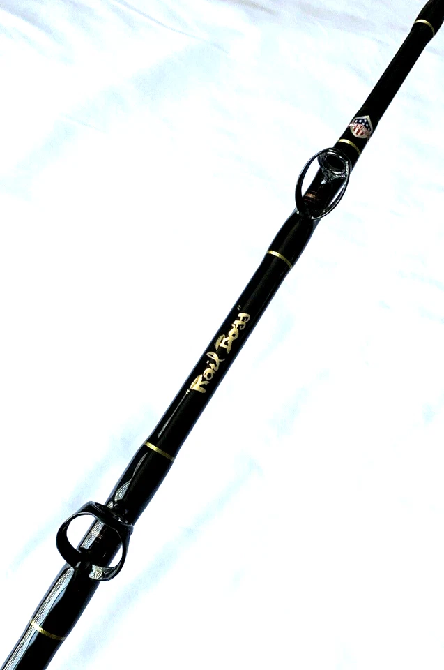 Seeker RR100-6 1/2’C Rail Boss 80-130Lb Trolling 6.5Ft Fishing Rod made in USA - Image 4 of 4